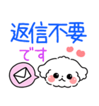 デカ文字・毎日使えるマルチーズ（個別スタンプ：33）