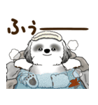 B＆W シーズー犬 2025 「リアクション2」（個別スタンプ：40）