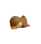 ぽてカルガモ｜無言リアクション（個別スタンプ：38）