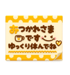 長文メモ紙♡大人カラフル敬語（個別スタンプ：13）