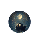 満月と幻想の恋人の夜✨️Moonlight Lovers（個別スタンプ：7）