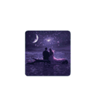 満月と幻想の恋人の夜✨️Moonlight Lovers（個別スタンプ：11）