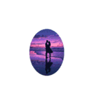 満月と幻想の恋人の夜✨️Moonlight Lovers（個別スタンプ：13）