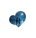 満月と幻想の恋人の夜✨️Moonlight Lovers（個別スタンプ：14）