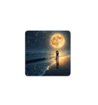 満月と幻想の恋人の夜✨️Moonlight Lovers（個別スタンプ：15）