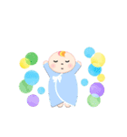 うごく ！ 0歳 赤ちゃんお祝い行事・記念日（個別スタンプ：4）