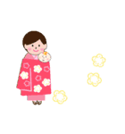 うごく ！ 0歳 赤ちゃんお祝い行事・記念日（個別スタンプ：13）