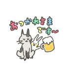 現場に行きたいうさぎの毎日 03（個別スタンプ：1）