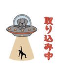 UFOで宇宙犬2日常（個別スタンプ：6）