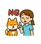 柴犬ペットの毎日使える日常会話スタンプ（個別スタンプ：22）