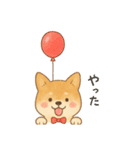何かかぶってるワンコ（個別スタンプ：3）