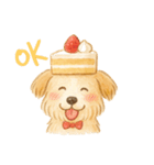 何かかぶってるワンコ（個別スタンプ：9）
