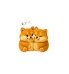 双子のぽっちゃり柴犬2（個別スタンプ：8）
