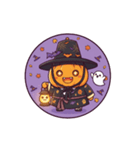 カッを被ったカボチャのハロウィン（個別スタンプ：2）