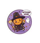 カッを被ったカボチャのハロウィン（個別スタンプ：12）