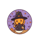 カッを被ったカボチャのハロウィン（個別スタンプ：22）