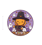 カッを被ったカボチャのハロウィン（個別スタンプ：30）