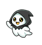 ちびオバケちゃんのハロウィン（個別スタンプ：1）