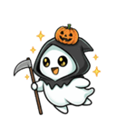 ちびオバケちゃんのハロウィン（個別スタンプ：8）