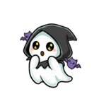 ちびオバケちゃんのハロウィン（個別スタンプ：10）