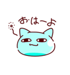 液状猫「りきゃっど」ネガティブ（個別スタンプ：1）