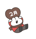 月日の流れとうさちゃん（個別スタンプ：2）