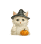 ハロウィン子猫のマジカルスタンプ（個別スタンプ：13）