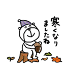 【秋！⑯】ゆる～いシンプルベア★（個別スタンプ：31）