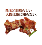 全てを肯定する生肉（個別スタンプ：4）