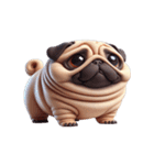 パグ犬の崩壊スタンプ大集合,（個別スタンプ：7）