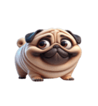 パグ犬の崩壊スタンプ大集合,（個別スタンプ：9）