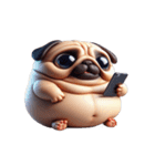 パグ犬の崩壊スタンプ大集合,（個別スタンプ：10）