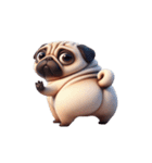 パグ犬の崩壊スタンプ大集合,（個別スタンプ：11）