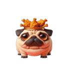 パグ犬の崩壊スタンプ大集合,（個別スタンプ：13）