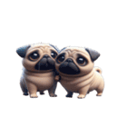 パグ犬の崩壊スタンプ大集合,（個別スタンプ：14）