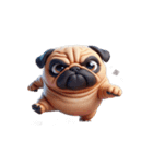 パグ犬の崩壊スタンプ大集合,（個別スタンプ：21）