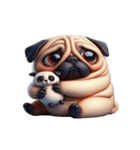 パグ犬の崩壊スタンプ大集合,（個別スタンプ：22）
