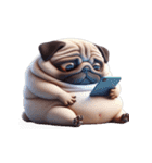 パグ犬の崩壊スタンプ大集合,（個別スタンプ：23）