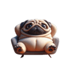 パグ犬の崩壊スタンプ大集合,（個別スタンプ：25）