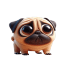 パグ犬の崩壊スタンプ大集合,（個別スタンプ：27）