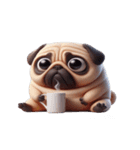 パグ犬の崩壊スタンプ大集合,（個別スタンプ：28）