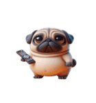 パグ犬の崩壊スタンプ大集合,（個別スタンプ：30）