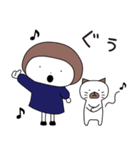 秋に使える ハナちゃんとぶー（個別スタンプ：11）