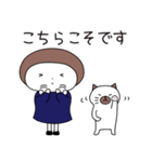 秋に使える ハナちゃんとぶー（個別スタンプ：15）