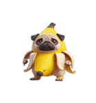 パグのとぼけたかわいい名言,（個別スタンプ：2）