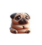 パグのとぼけたかわいい名言,（個別スタンプ：9）