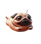 パグのとぼけたかわいい名言,（個別スタンプ：10）