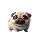 パグのとぼけたかわいい名言,（個別スタンプ：11）