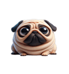 パグのとぼけたかわいい名言,（個別スタンプ：13）