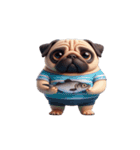 パグのとぼけたかわいい名言,（個別スタンプ：14）